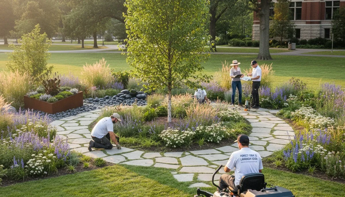 Chicago, IL landscaping services for residential and commercial yard maintenance