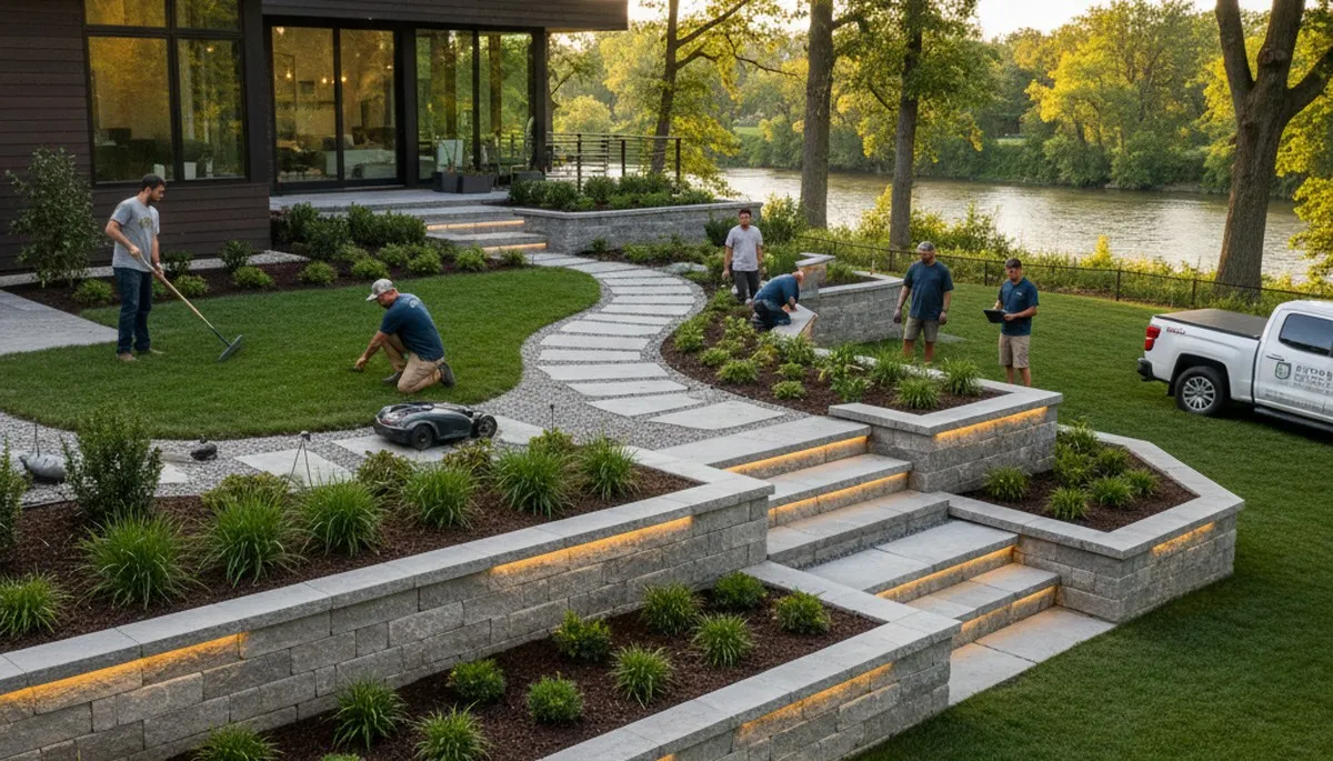 Chicago, IL landscaping service for residential and commercial yard design and maintenance